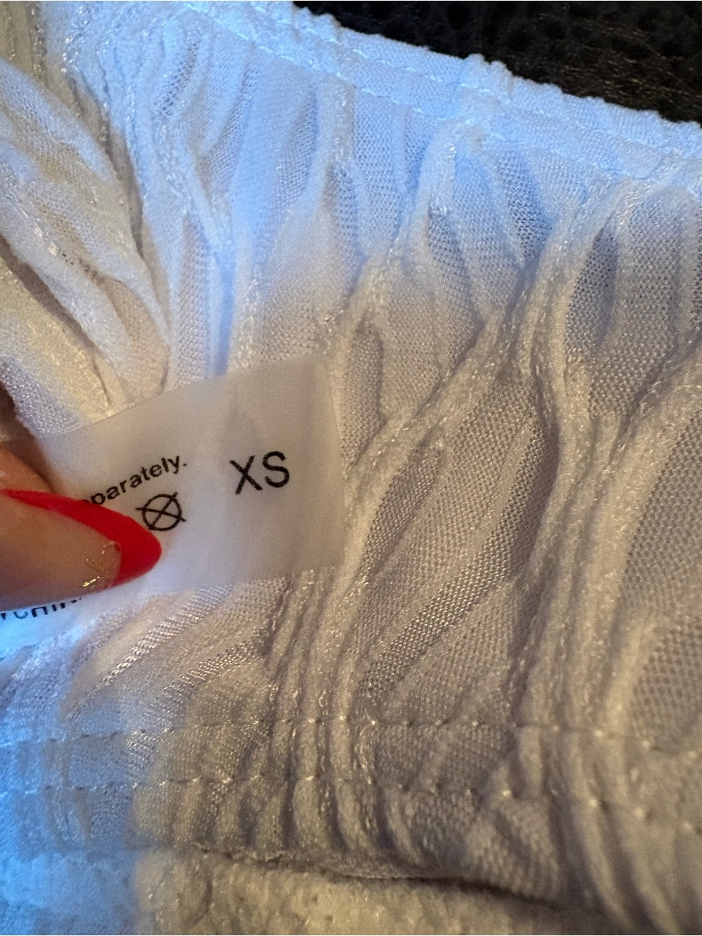 White Textured Bikini Set - Picture 5 of 5